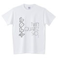 水晶 QUARTZ すいしょう 鉱物 結晶図 半袖Tシャツ