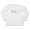 水晶 日本式双晶 QUARTZ すいしょう にほんしきそうしょう 鉱物 結晶図 長袖Tシャツ