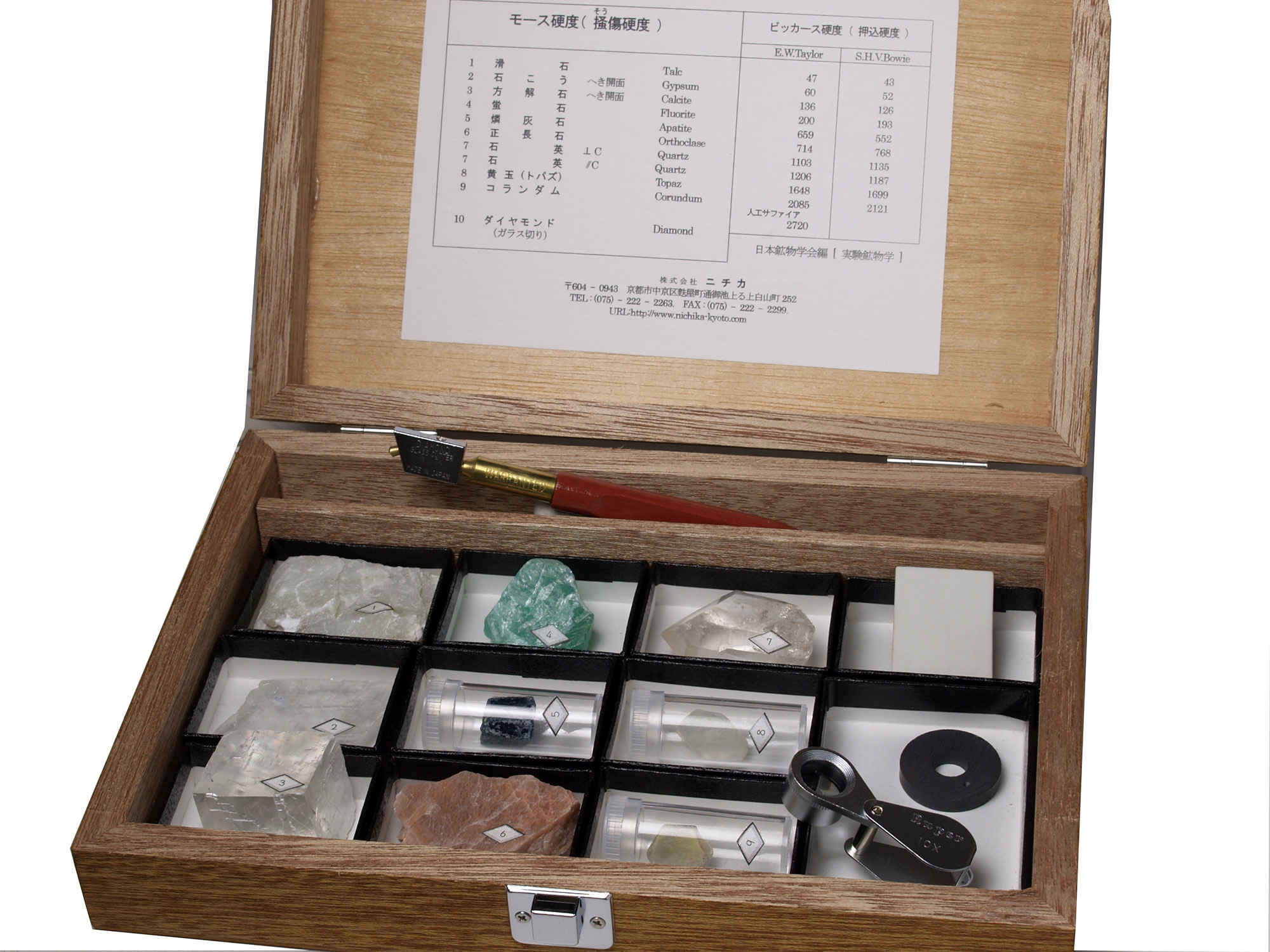 ニチカ 鉱物 化石 モース硬度計 - クリスタルポケット